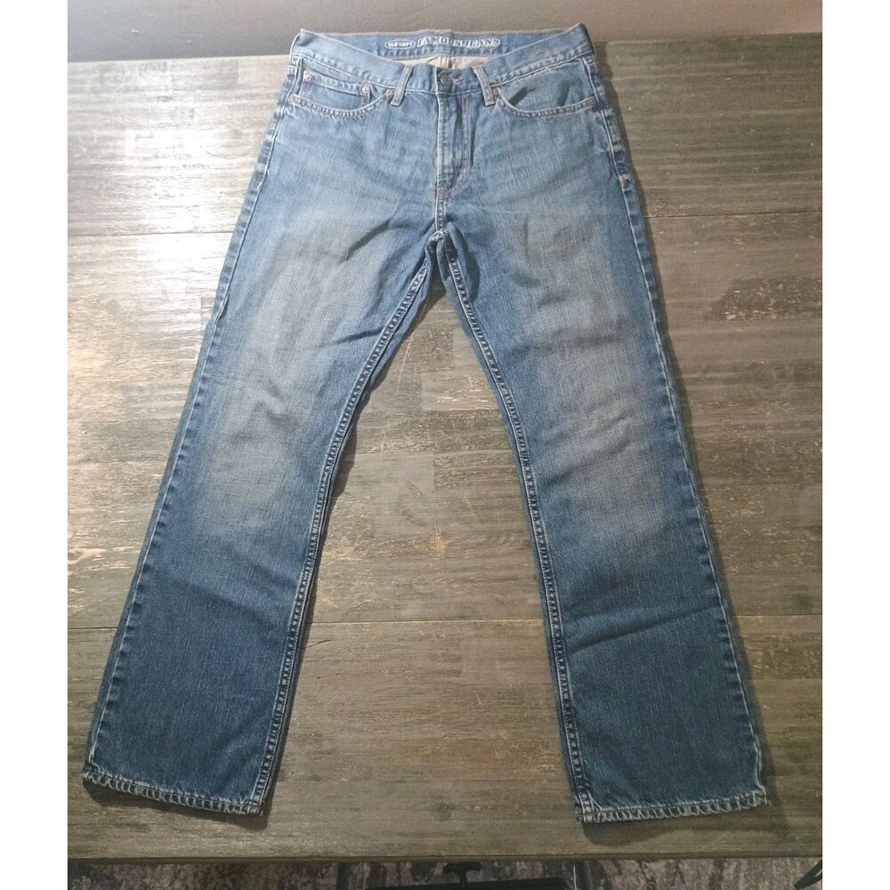 Old Navy Men's Size 31 x 30 Bootcut Semi Evase Jeans Blue Medium Wash Denim